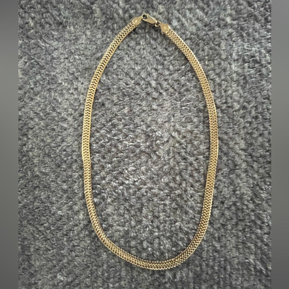 ✨Host Pick ✨ Sterling Silver Gold-tone Chain Necklace 18”